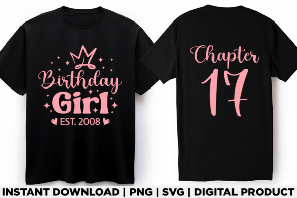 Birthday Girl Gift Est. 2008 Chapter 17 Graphics