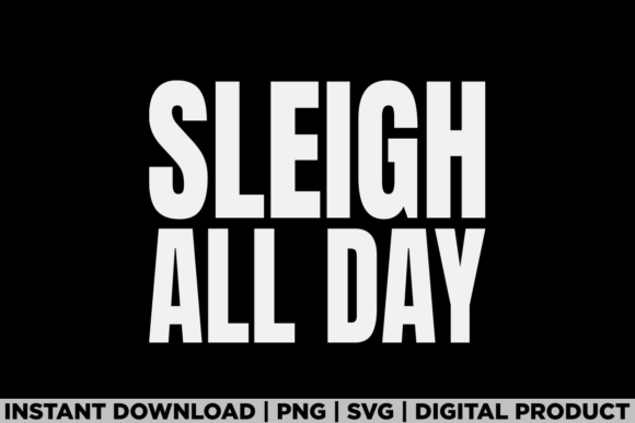Christmas Santa Holiday Sleigh All Day Graphics
