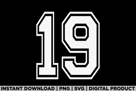 Number 19 Birthday Varsity Sports Team