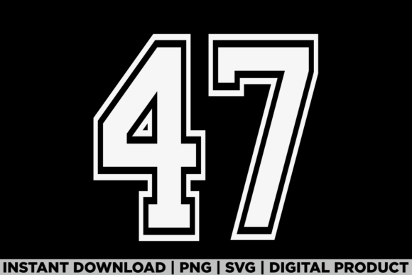 Number 47 Birthday Varsity Sports Team