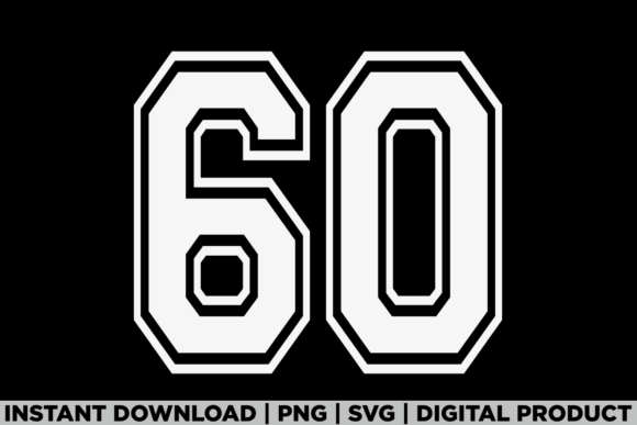 Number 60 Birthday Varsity Sports Team