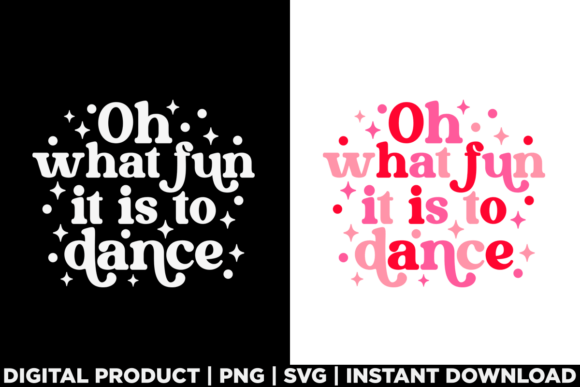 Oh What Fun It is to Dance Christmas Tee Graphics