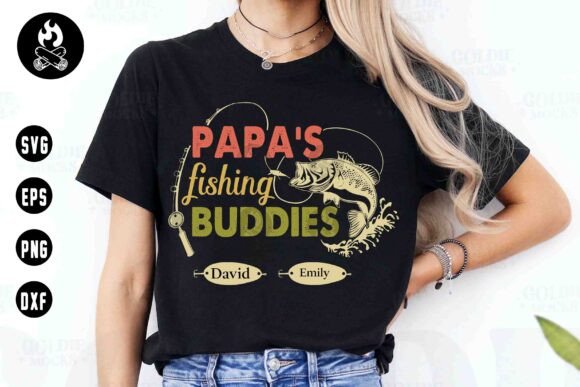 Personalized Papa’s Fishing Buddies SVG Graphics