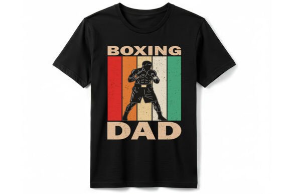 Retro Vintage Boxing Dad T-shirt Gift Graphics