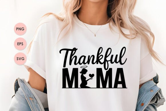 Thankful Mama Graphic Design Asset